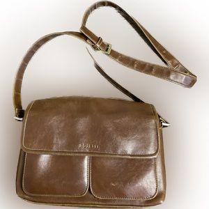 classic brown rosetti fall purse